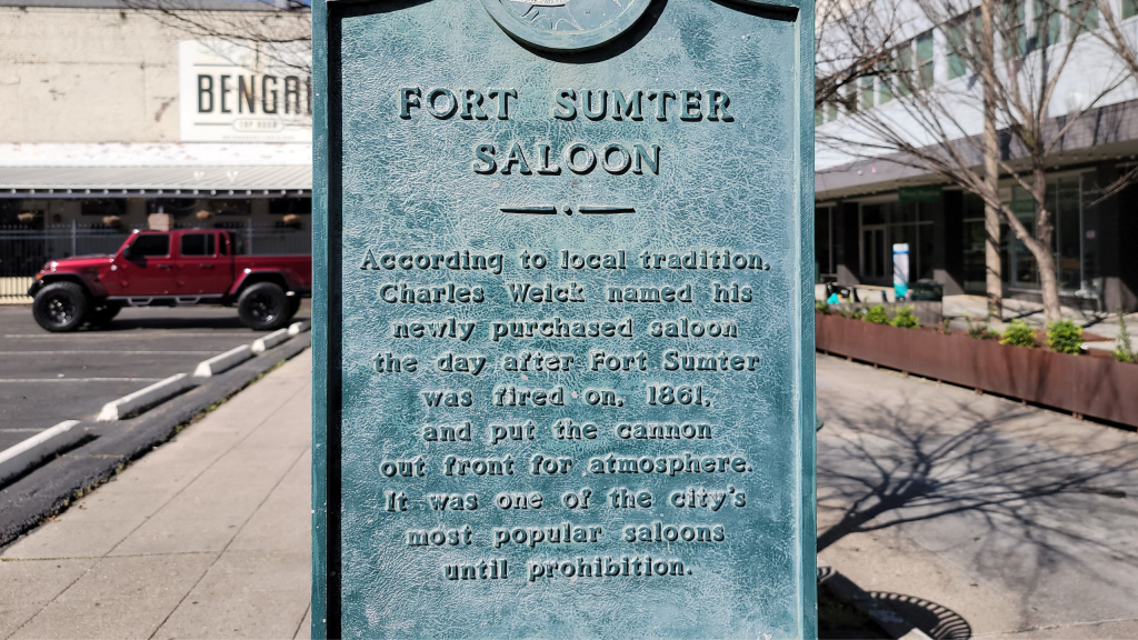 Fort Sumter Saloon Marker, Baton Rouge