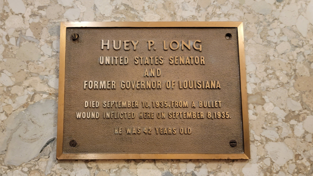 Huey P Long assassination site